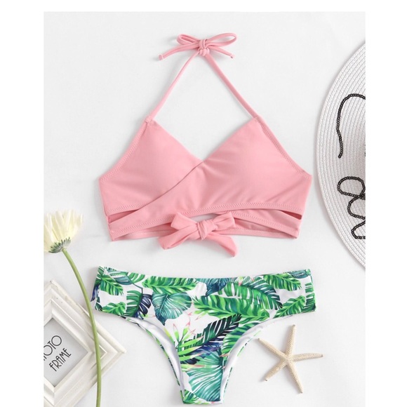 Tropical wrap Bikini Set - Picture 1 of 2